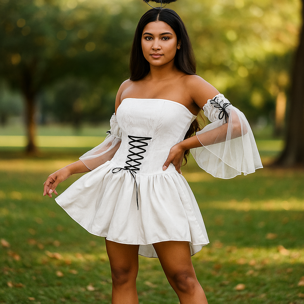 Disfraz Mini Bruna - Ángel Caído - Alas - Elegancia y Misterio