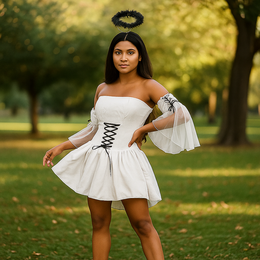 Disfraz Mini Bruna - Ángel Caído - Alas - Elegancia y Misterio