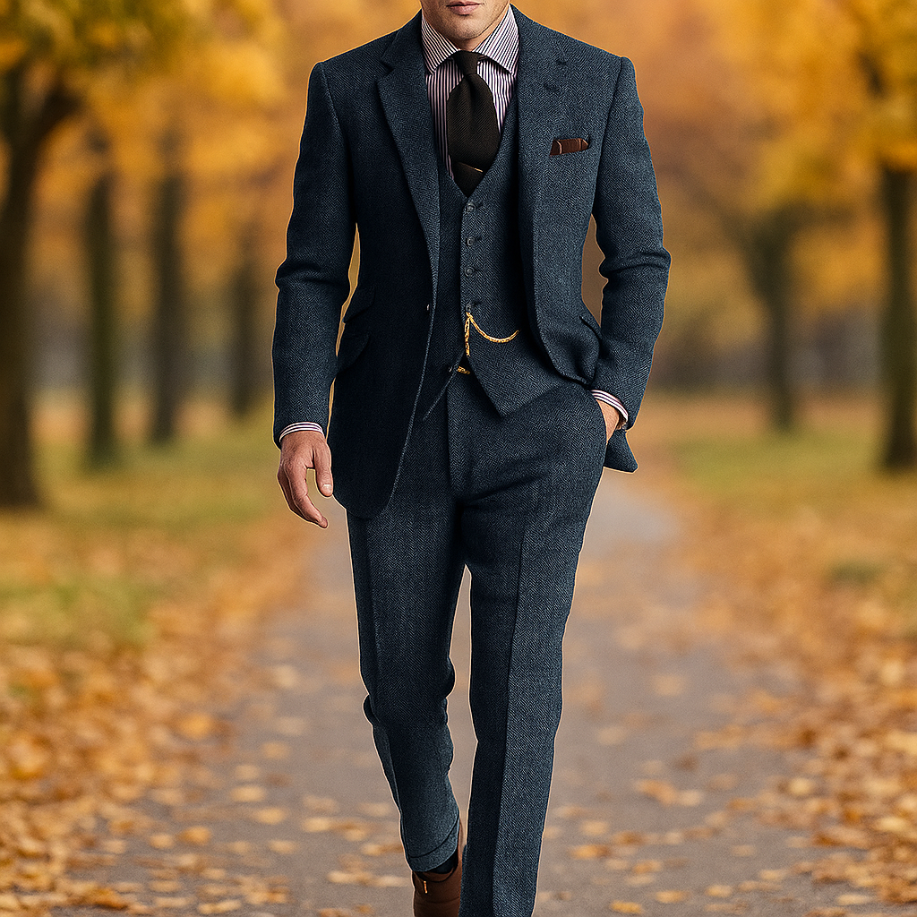 Traje Retro Vintage Hombre 3 Piezas