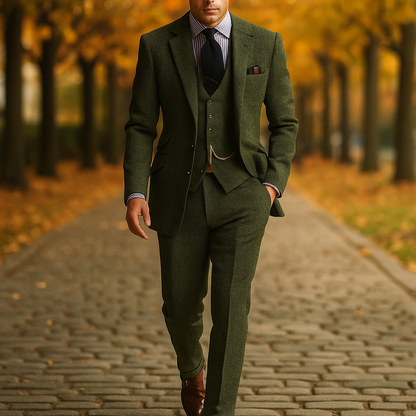 Traje Retro Vintage Hombre 3 Piezas
