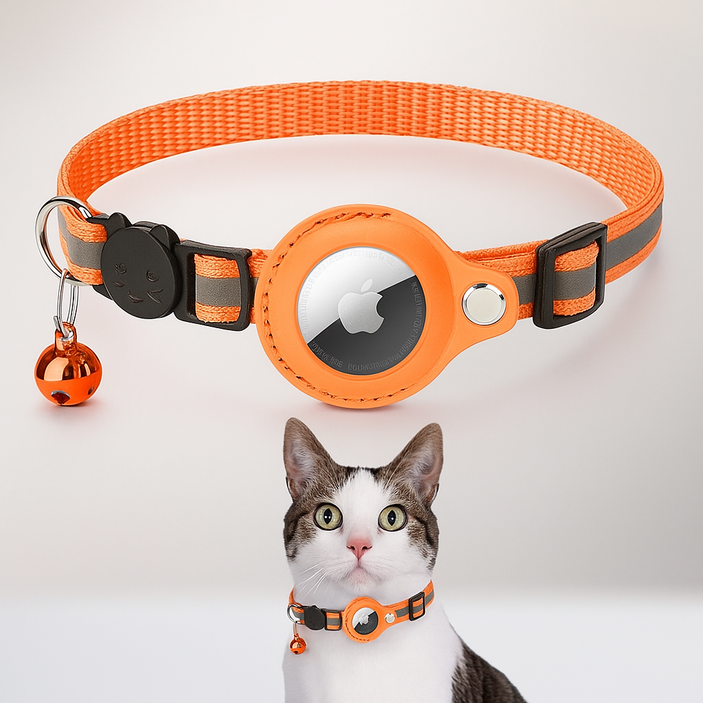 Collar GPS Reflectante con Cierre para Gatos