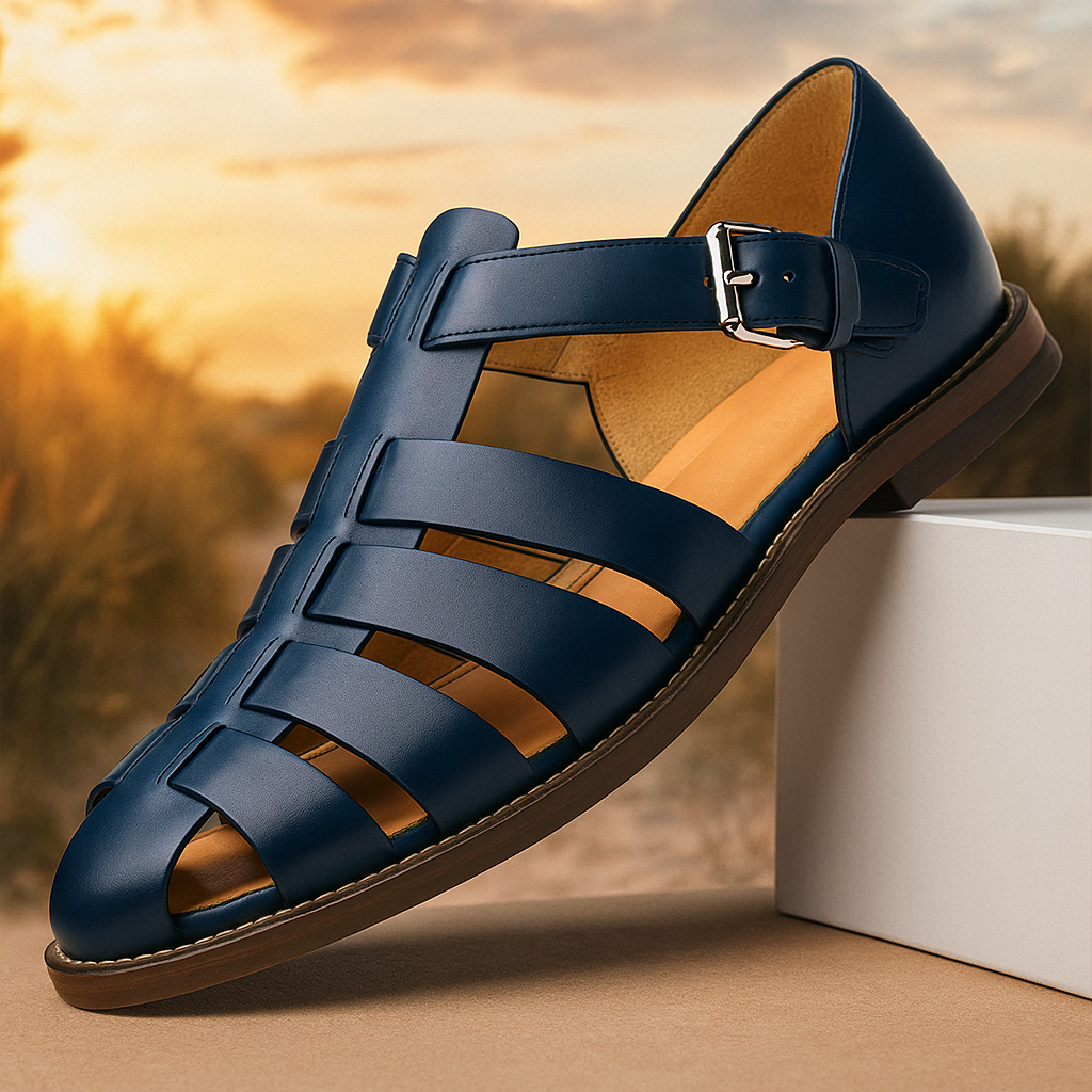 Hubert - Sandalias de piel hombre verano