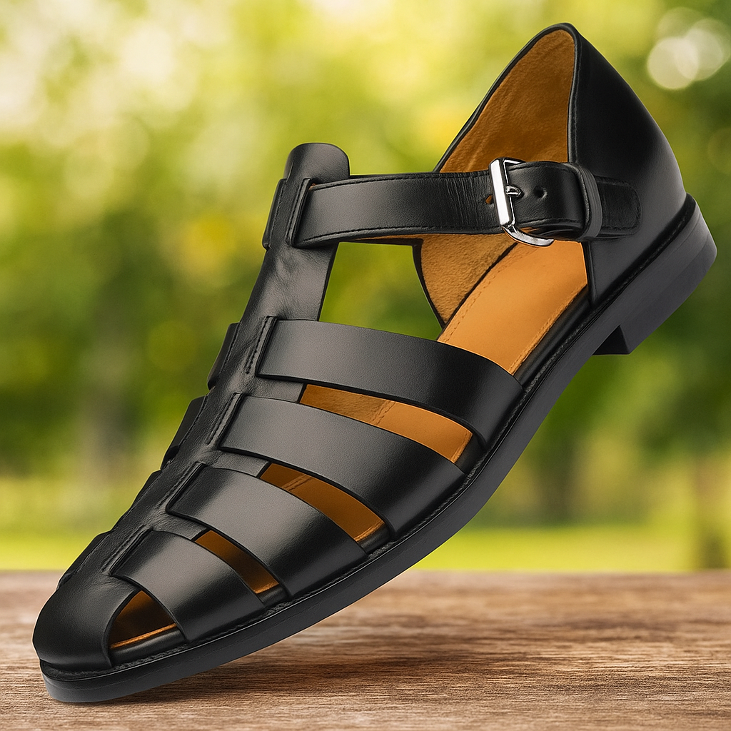 Hubert - Sandalias de piel hombre verano