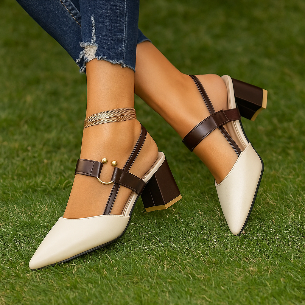 Emma | Tacones Ortopédicos Elegantes de Cuero