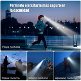 Linterna Frontal LED Recargable Resistente al Agua
