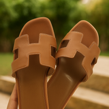 H Sandal | Sandalias de Cuero Vegano Modernas Diseño H