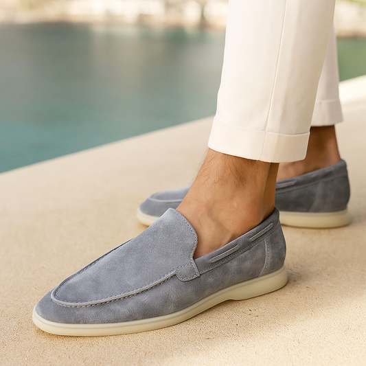 Lorenzo - Mocasines Clásicos de Ante Hombre
