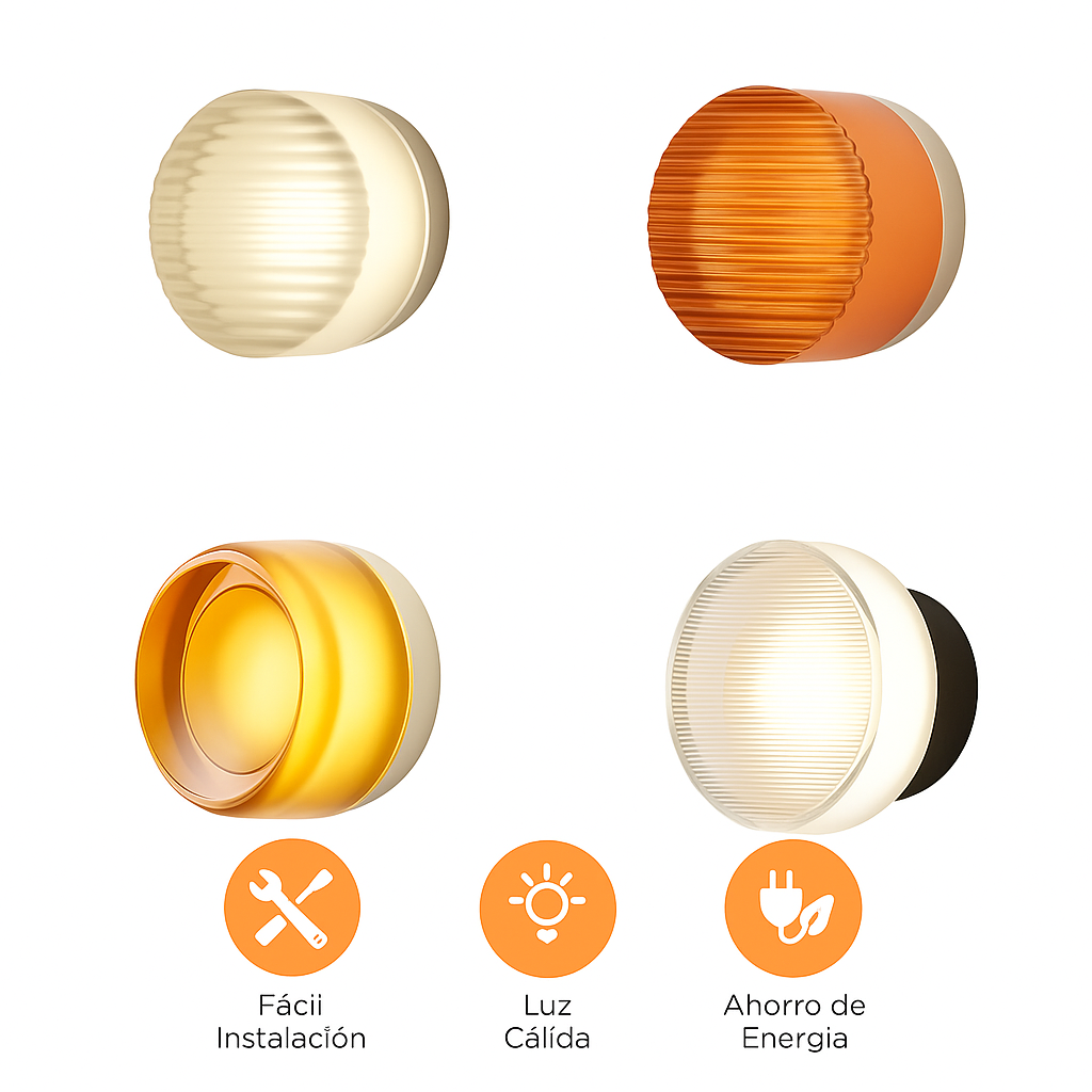 Lámpara LED de Pared Circular Moderna
