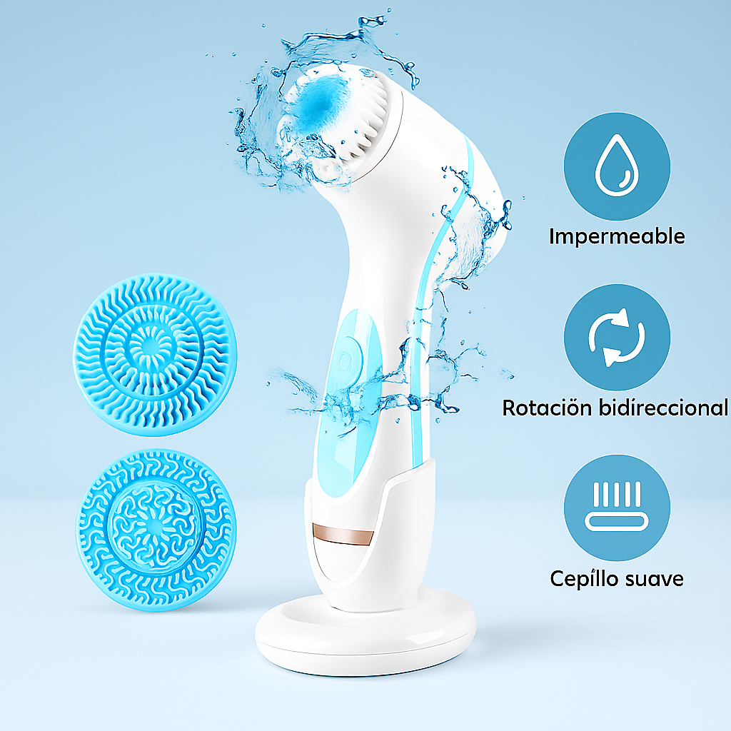 Limpiador Facial Sónico 3 en 1 GlowSonic