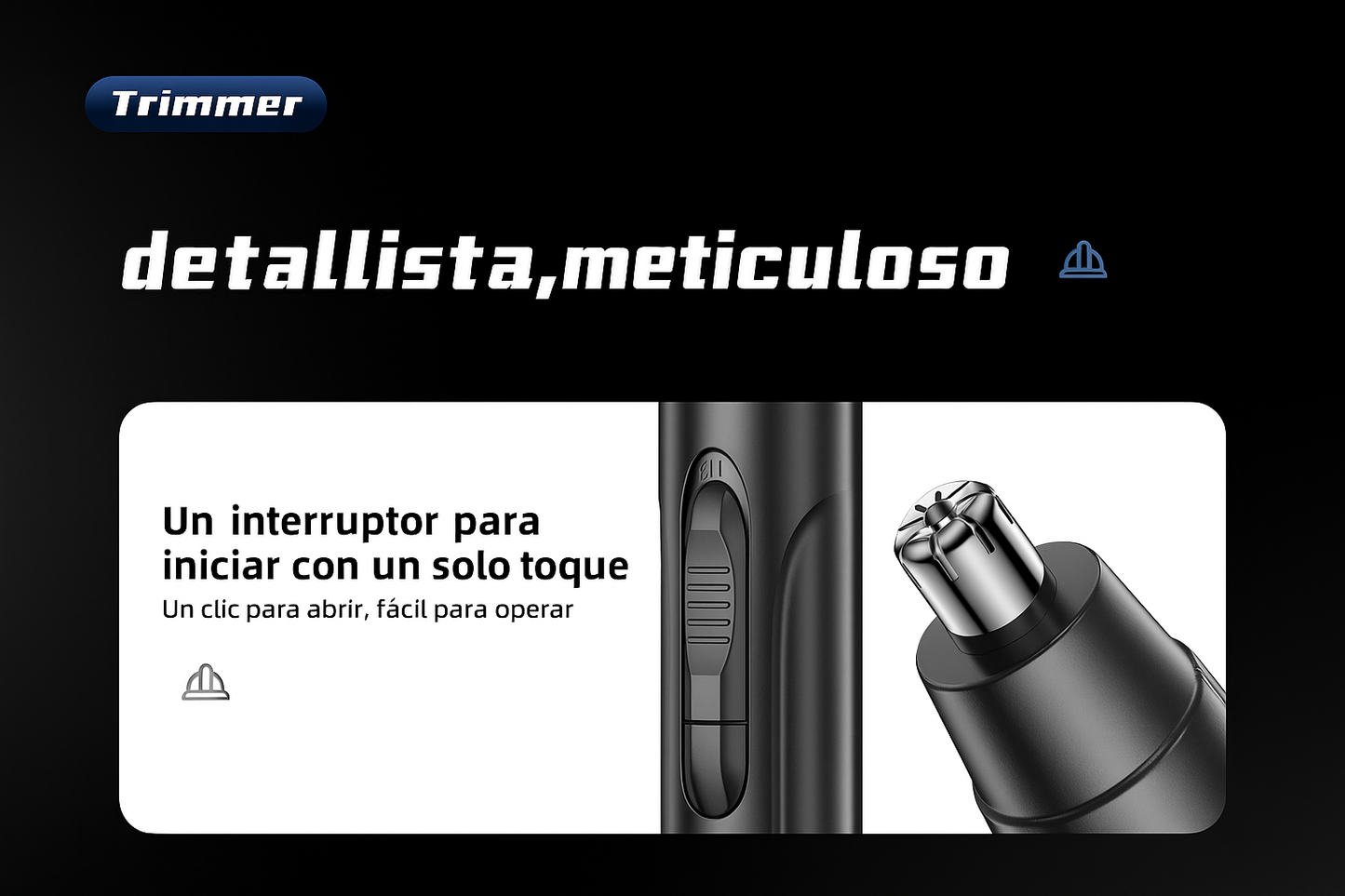 Trimador Nasal y Auricular Recargable Sin Dolor