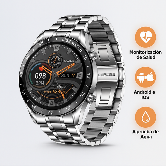 Smartwatch Deluxe Elegante con Funciones Inteligentes