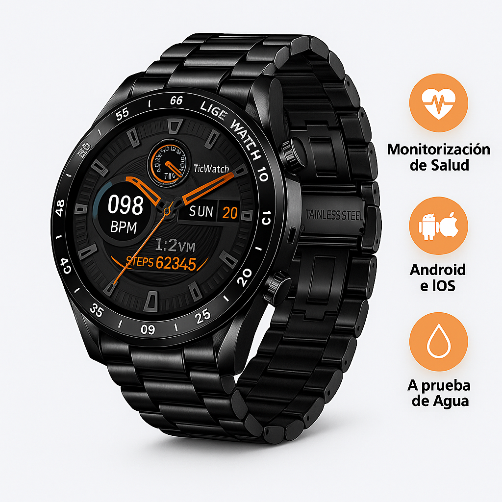 Smartwatch Deluxe Elegante con Funciones Inteligentes