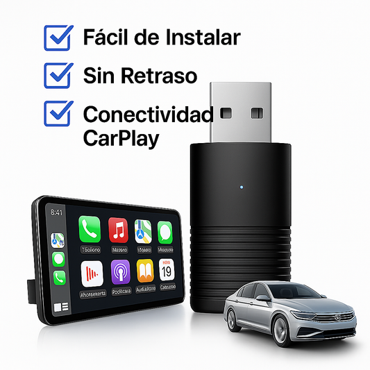 Adaptador Wireless CarPlay y Android Auto Universal