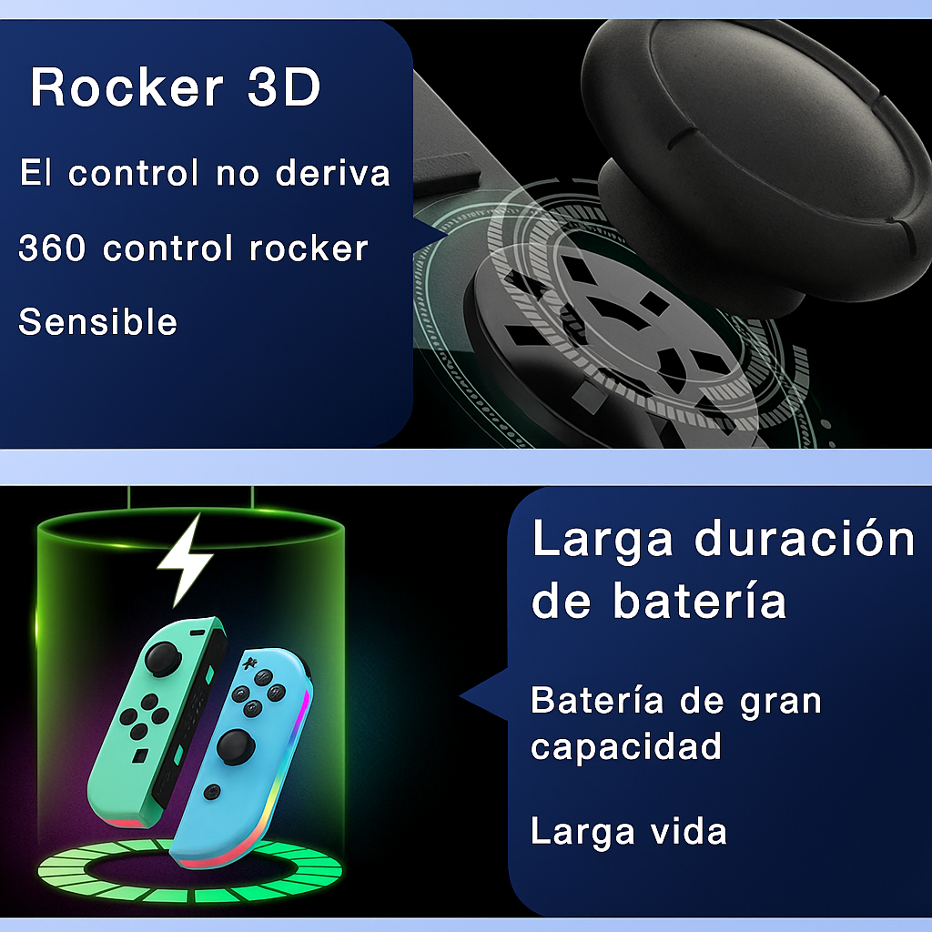 Mando Inalámbrico RGB para Nintendo Switch