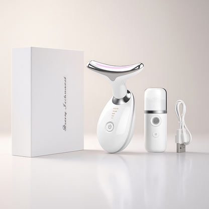 AgeDefy Masajeador EMS con Terapia LED Facial