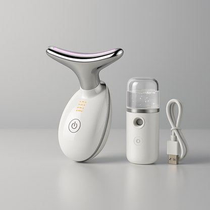 AgeDefy Masajeador EMS con Terapia LED Facial