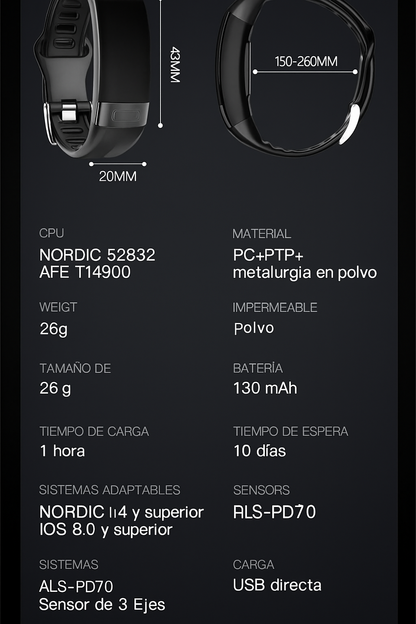 Pulsera Inteligente con EKG y Monitoreo de Salud