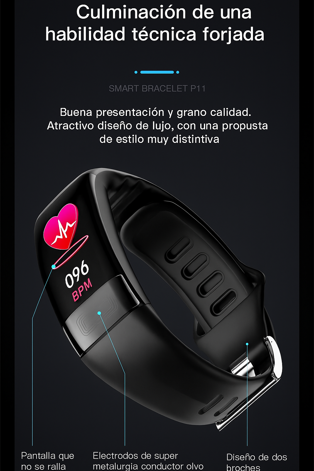 Pulsera Inteligente con EKG y Monitoreo de Salud