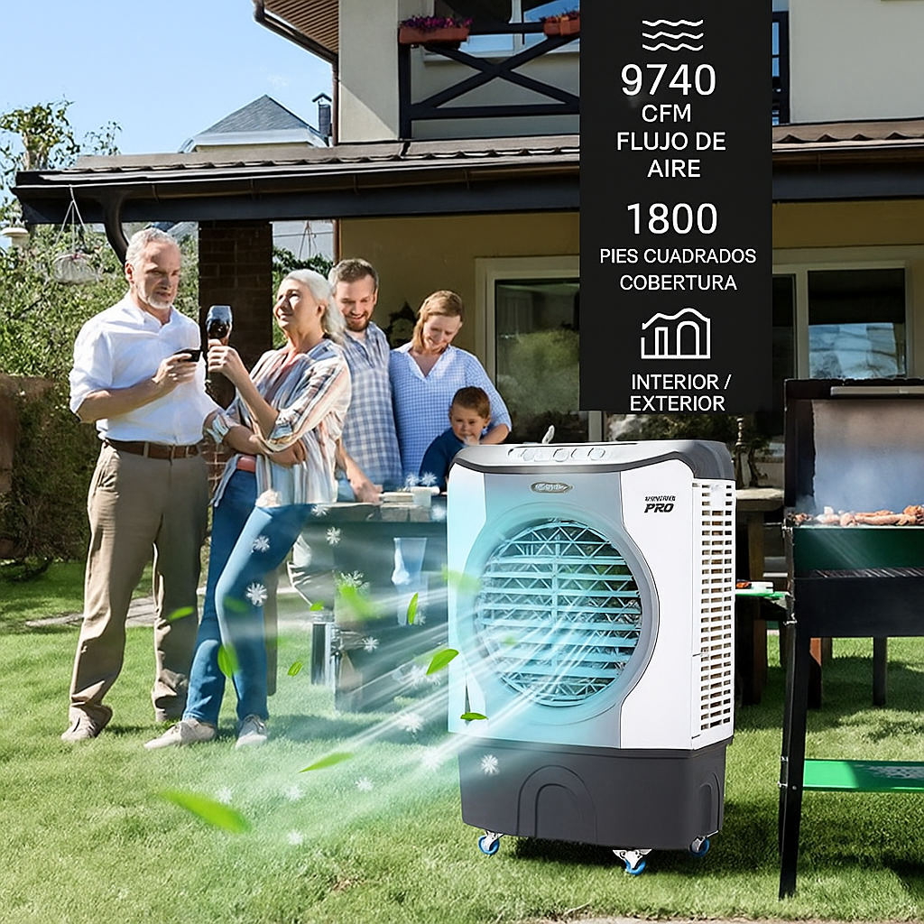 Enfriador Evaporativo Industrial 4 en 1 45L
