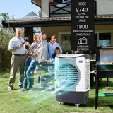 Enfriador Evaporativo Industrial 4 en 1 45L