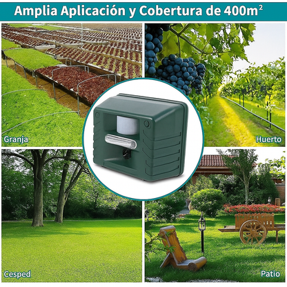 Repelente Ultrasónico de Picos Exterior Solar