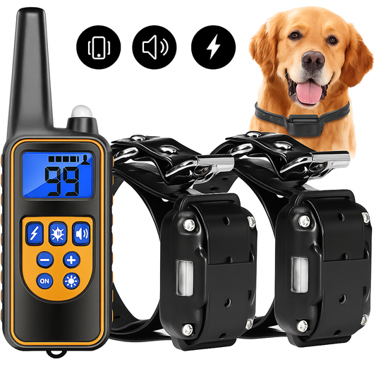 Collar de Perro Eléctrico Impermeable con Control Remoto
