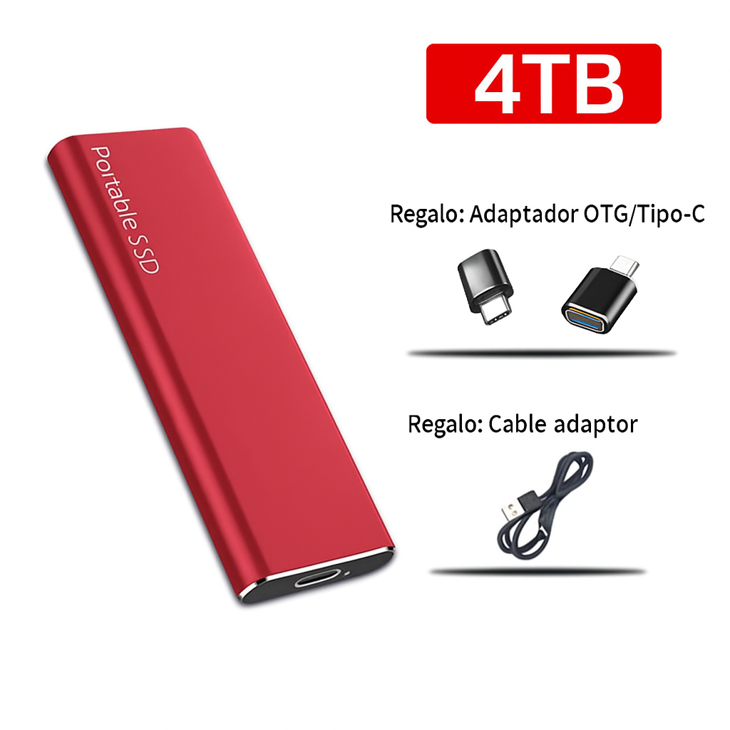 SecureSpace Disco Duro Externo 4TB USB-C