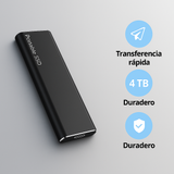 SecureSpace Disco Duro Externo 4TB USB-C