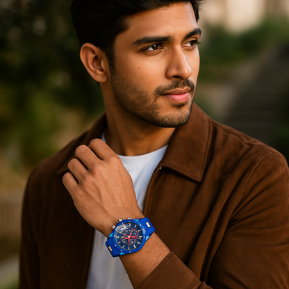 Reloj de Hombre Nibosi Blue Night Elegante