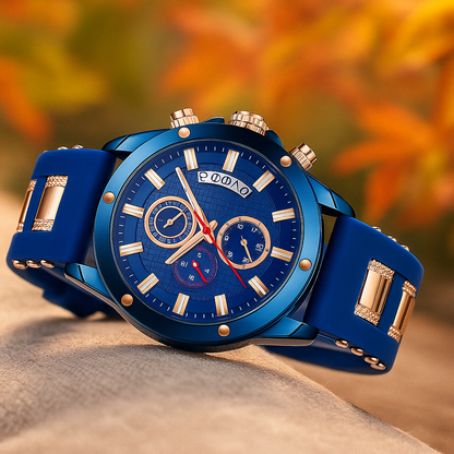 Reloj de Hombre Nibosi Blue Night Elegante