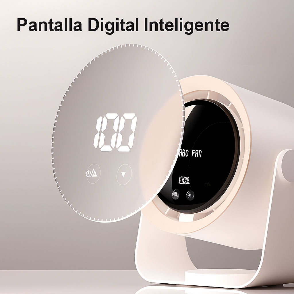 Ventilador Turbo Sin Aspas LED Silencioso