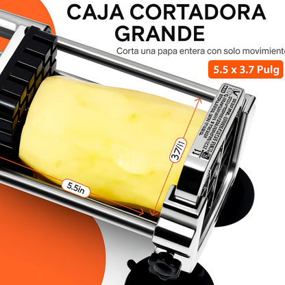 Cortador de Papas Premium de Acero Inoxidable