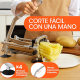 Cortador de Papas Premium de Acero Inoxidable