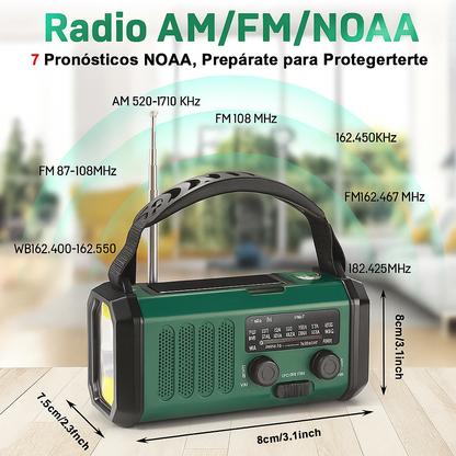 SurvivorPro Radio de Emergencia 10.000mAh