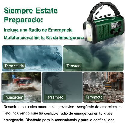 SurvivorPro Radio de Emergencia 10.000mAh