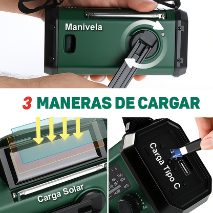 SurvivorPro Radio de Emergencia 10.000mAh