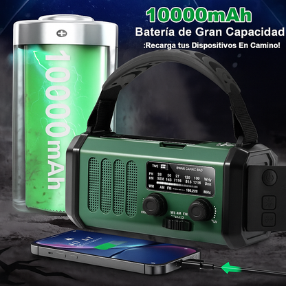 SurvivorPro Radio de Emergencia 10.000mAh