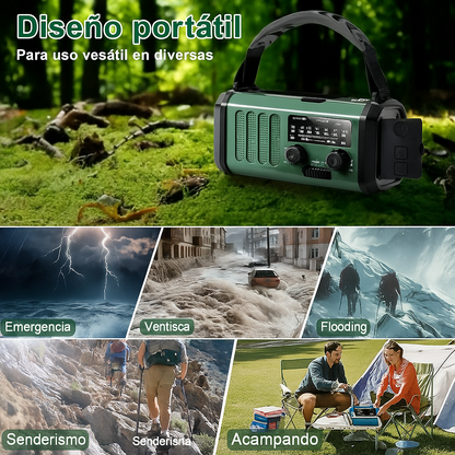 SurvivorPro Radio de Emergencia 10.000mAh