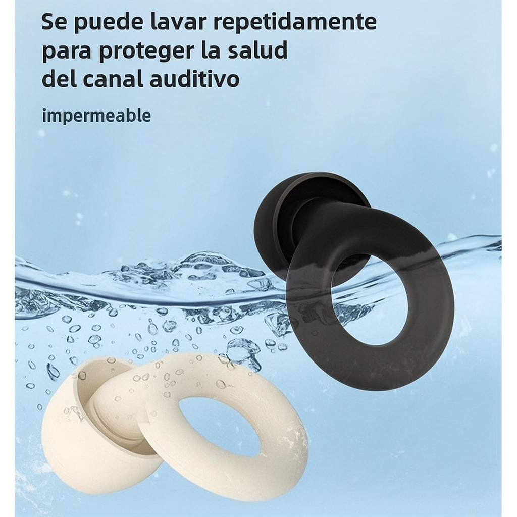 Quiet 2 Plus Tapones Reutilizables Doble Silicona