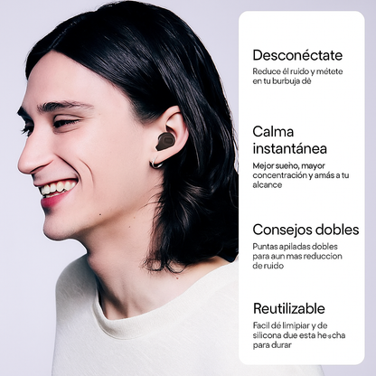 Quiet 2 Plus Tapones Reutilizables Doble Silicona