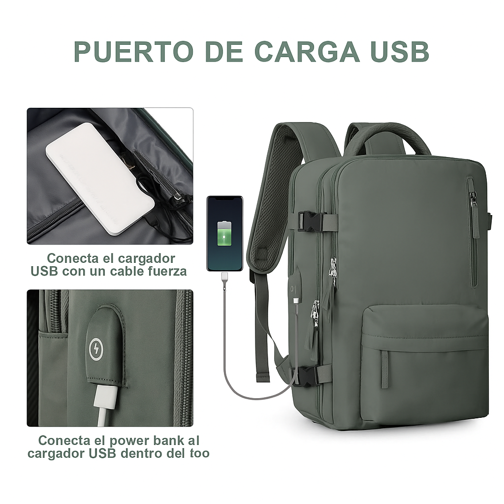 Vyflair | Mochila de Viaje Grande Impermeable para Mujeres