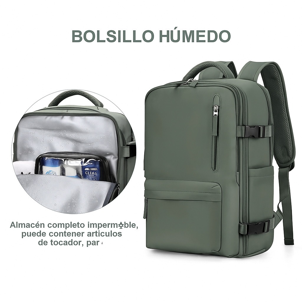 Vyflair | Mochila de Viaje Grande Impermeable para Mujeres
