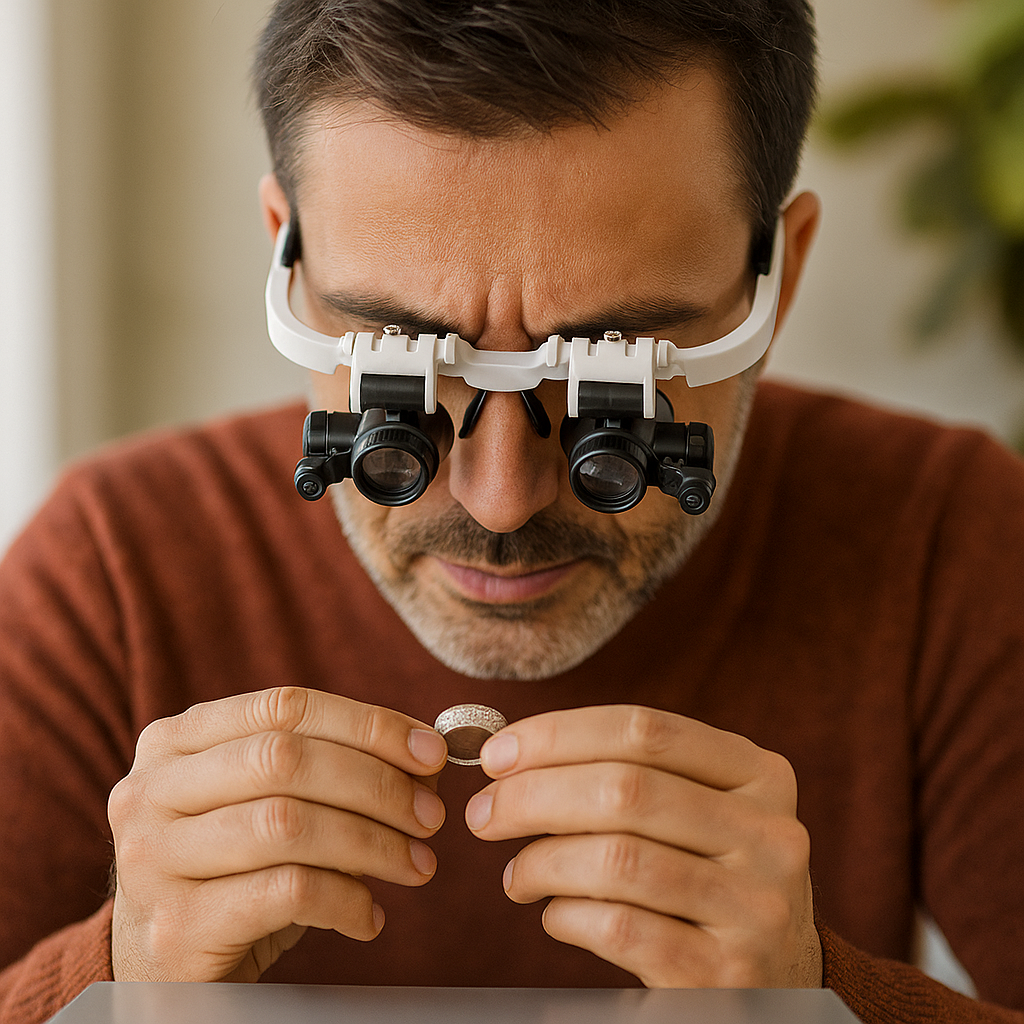 OptiGlow Gafas Lupa LED de Precisión