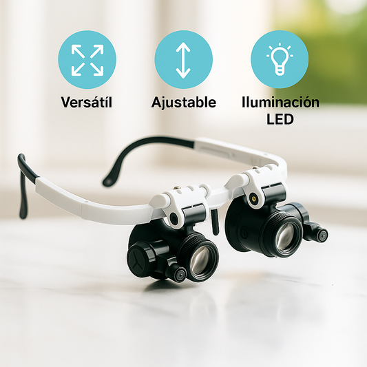 OptiGlow Gafas Lupa LED de Precisión