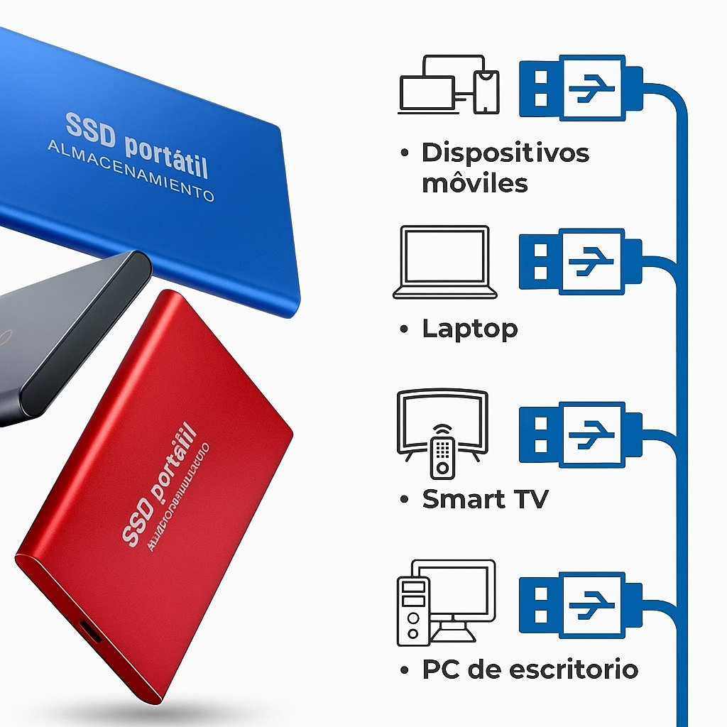 ByteX SSD Externa Súper Rápida 1TB–16TB