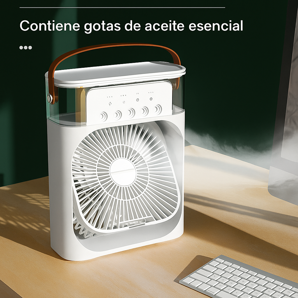 Ventilador Enfriador de Aire Portátil 3 en 1
