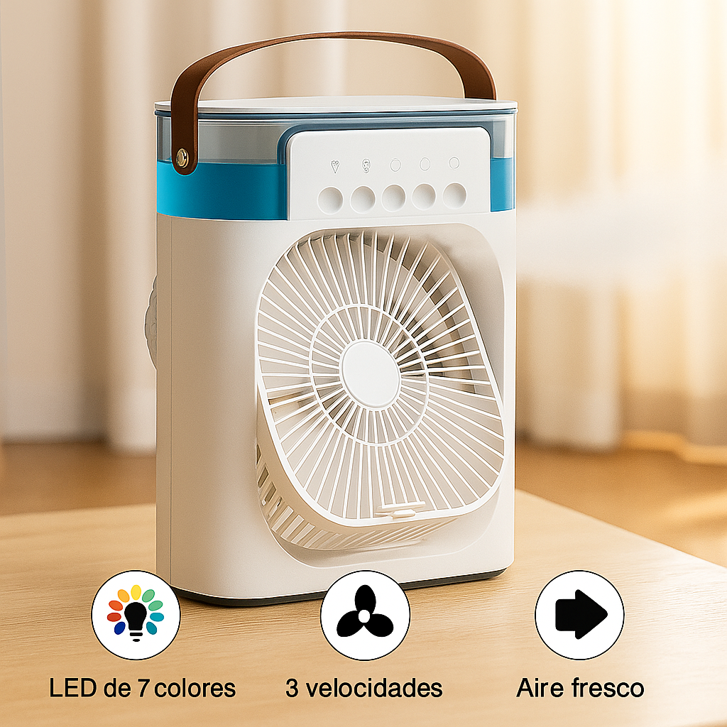 Ventilador Enfriador de Aire Portátil 3 en 1