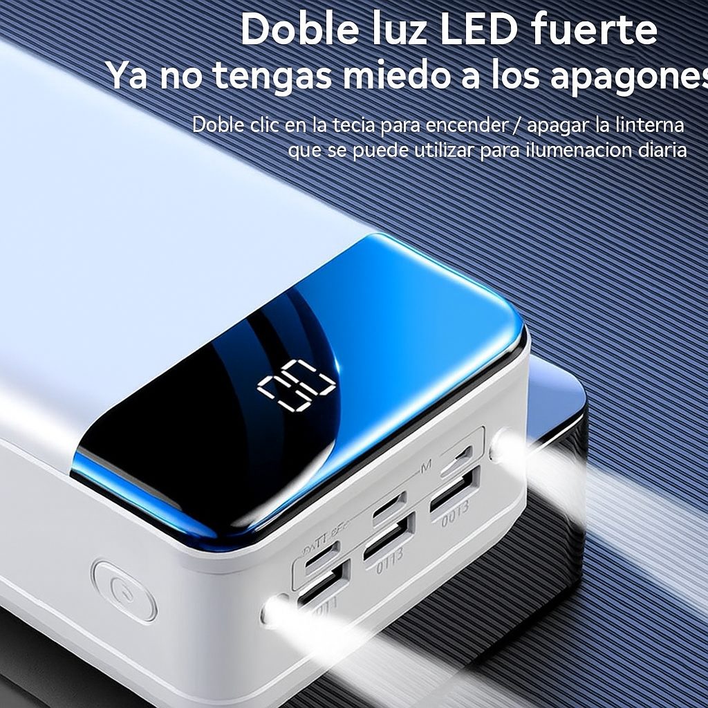Banco de Energía 100,000mAh Carga Súper Rápida