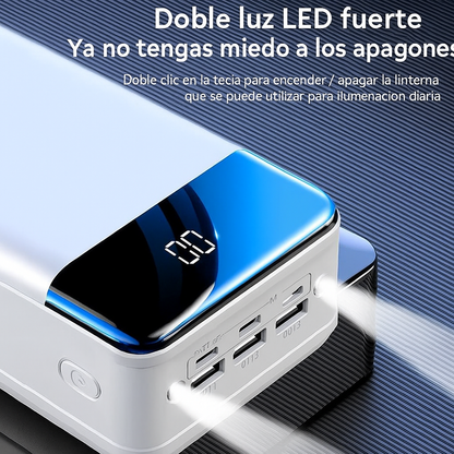 Banco de Energía 100,000mAh Carga Súper Rápida