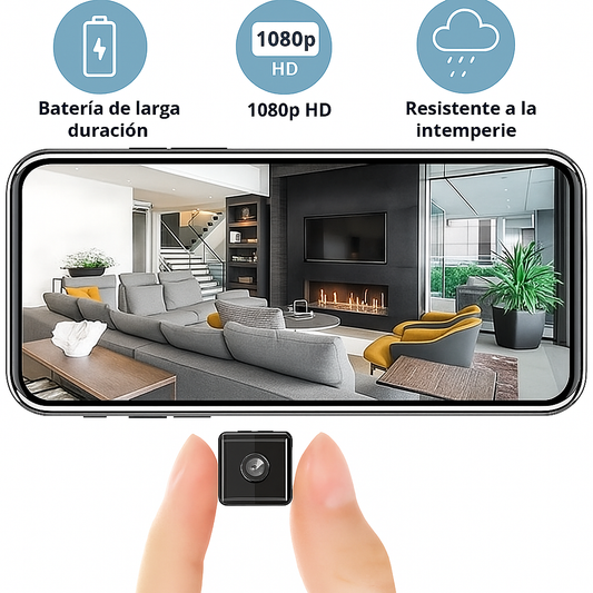 Cámara de Seguridad WiFi 1080p Interior/Exterior